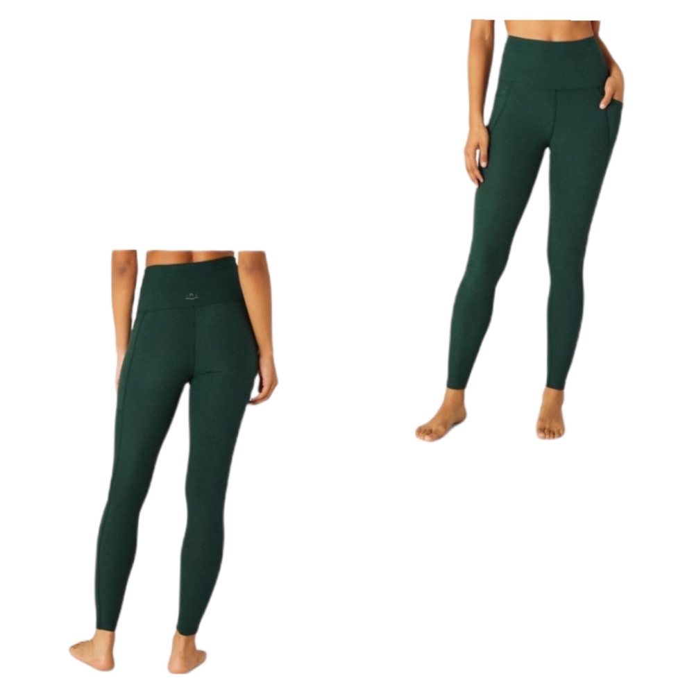 Beyond Yoga Forest Green High-Rise Pocket Leggings - Picture 9 of 13
